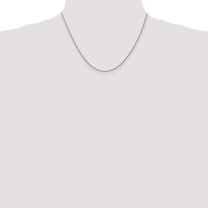 GC 14K White Gold 18 inch 1.05mm Diamond-cut Spiga with Lobster Clasp Chain