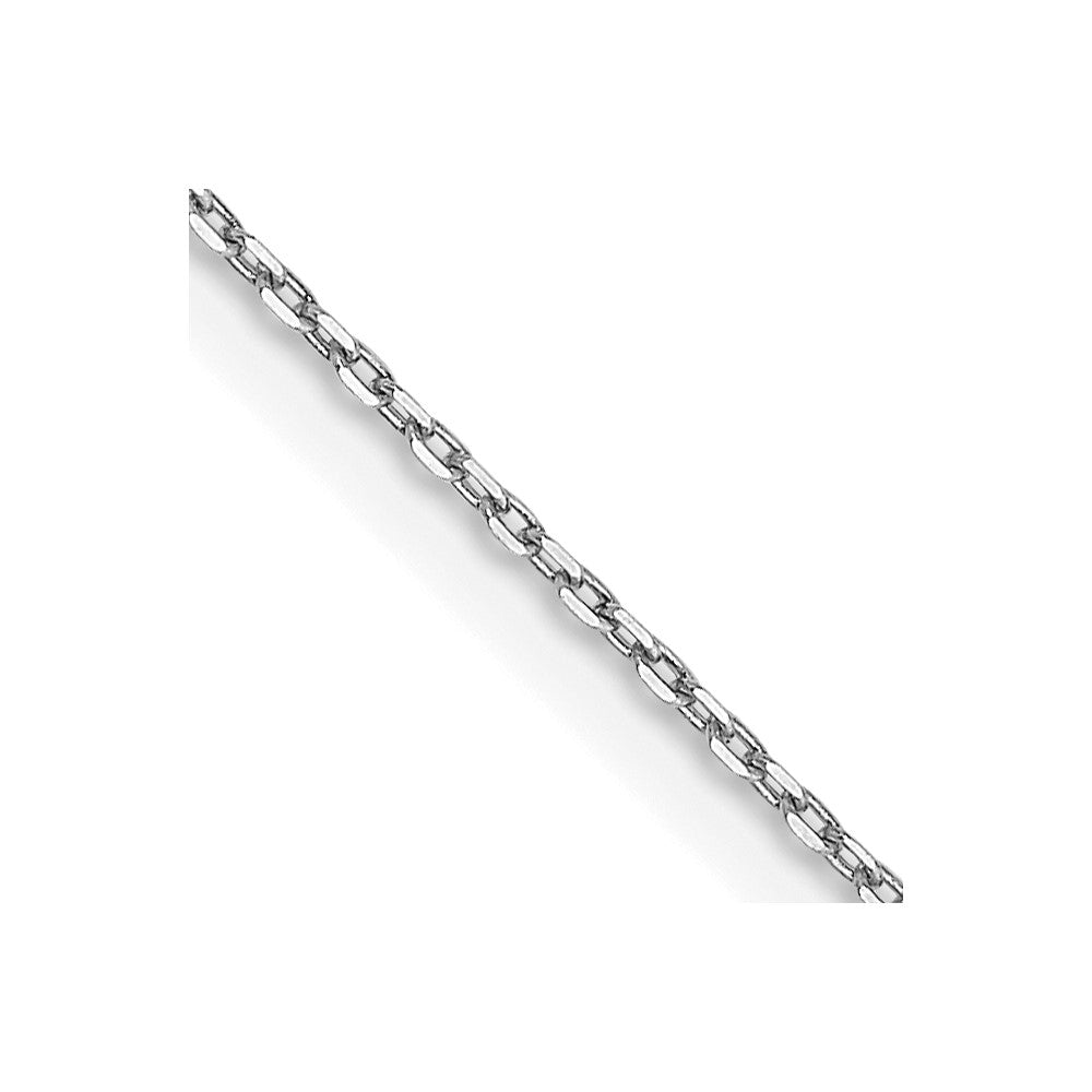 GC 14K White Gold 20 inch .8mm Diamond-cut Cable with Lobster Clasp Chain