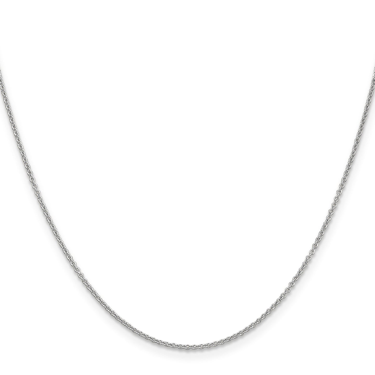 14K White Gold 20 inch 1.2mm Cable with Lobster Clasp Chain