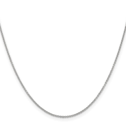 14K White Gold 20 inch 1.2mm Cable with Lobster Clasp Chain