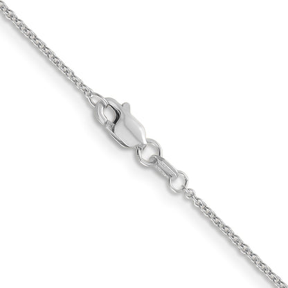 14K White Gold 20 inch 1.2mm Cable with Lobster Clasp Chain