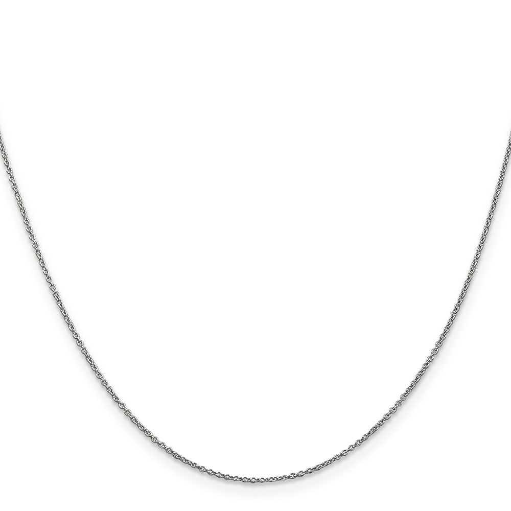 GC 14K White Gold 18 inch .9mm Cable with Lobster Clasp Chain