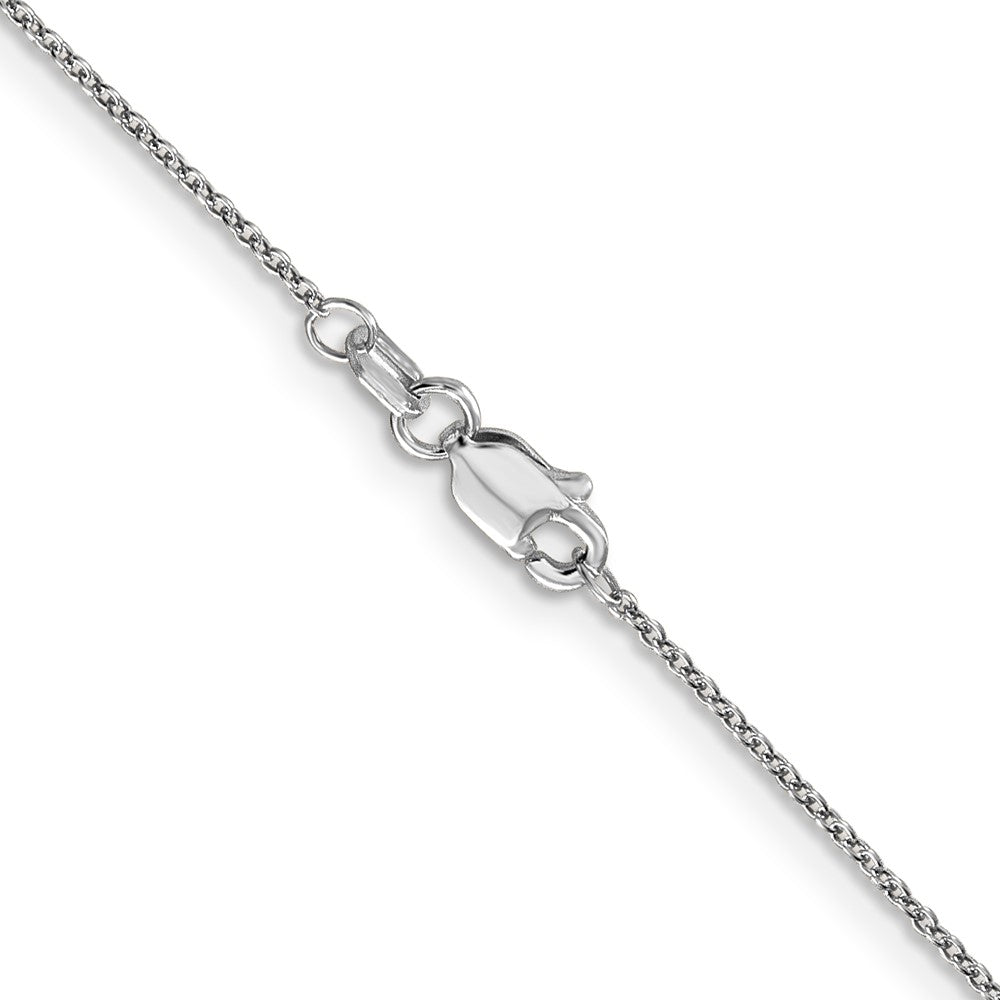 GC 14K White Gold 18 inch .9mm Cable with Lobster Clasp Chain