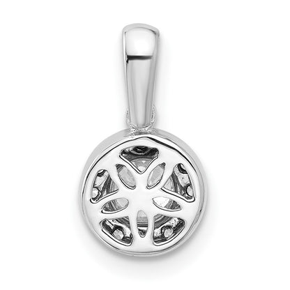 LGGP 14k White Gold 1/2 carat Lab Grown Diamond VS/SI+ G+ Round Complete Halo Pendant