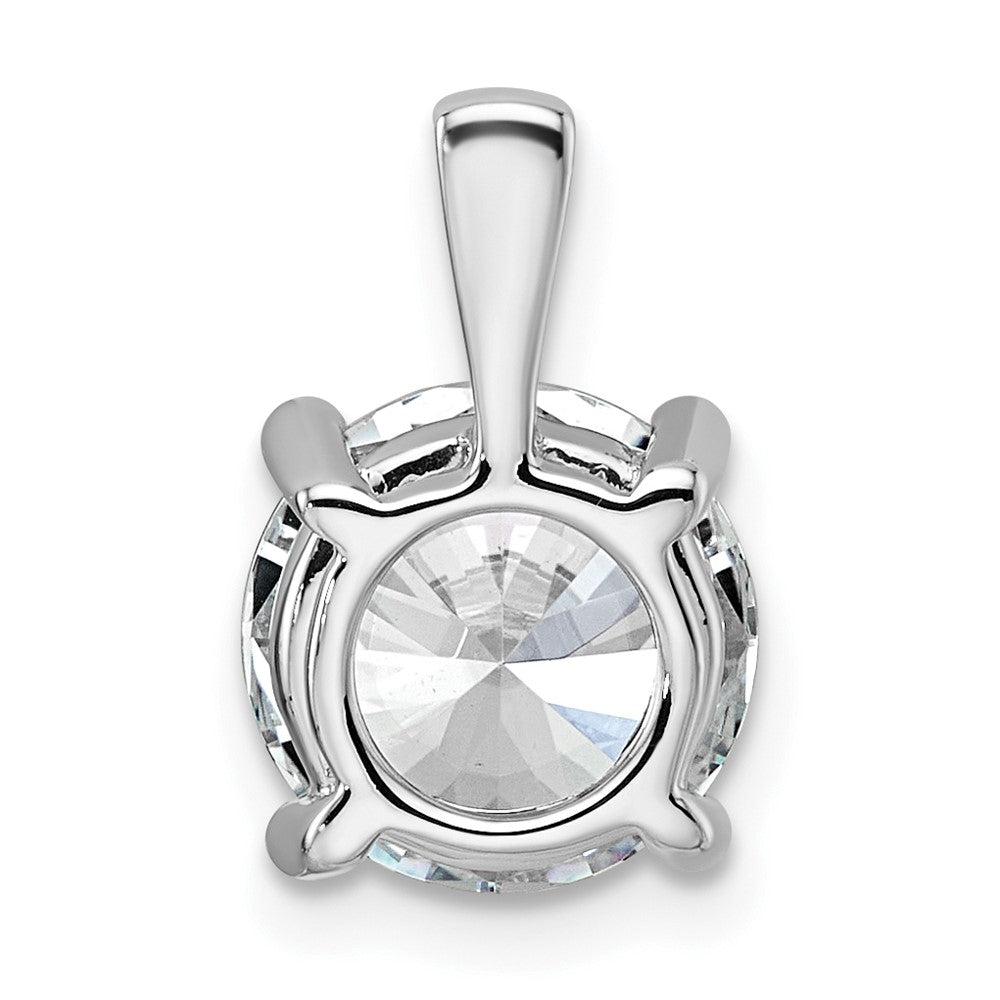 LGWP 14k White Gold 3 carat Lab Grown Diamond VS/SI+ G+ Round Complete Four Prong Pendant