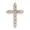 14k 1/5 carat Lab Grown Diamond VS/SI+ G+ Complete Cross Chain Slide Pendant