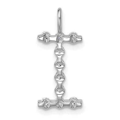 True Origin 14K White Gold 1/3 carat Lab Grown Diamond VS+ F+ Complete Alphabet I Pendant
