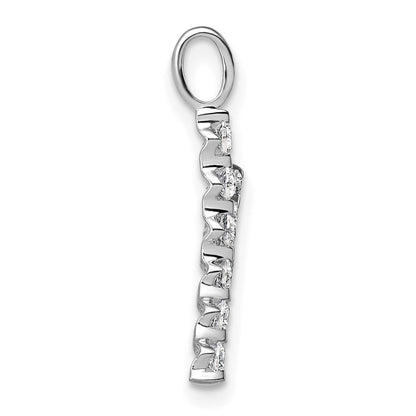 LGWP 14K White Gold 1/3 carat Lab Grown Diamond VS+ F+ Complete Alphabet Y Pendant
