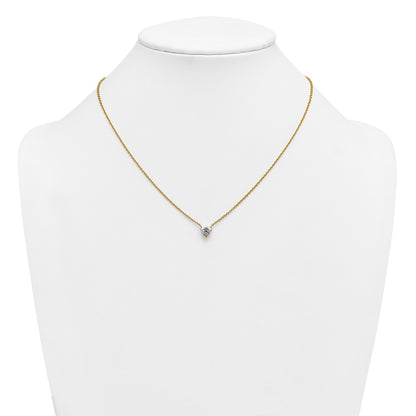 LGGN 14ky Heart Certified Lab Grown VS/SI+ G+ Complete Diamond Pendant with Chai