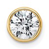 LGGP 14k 3/4 carat Lab Grown Diamond VS+ F+ Round Complete Bezel Set Chain Slide Pendant
