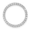 LGWP 14k White Gold 1/3 carat Lab Grown Diamond VS/SI+ G+ Circle Chain Slide Pendant