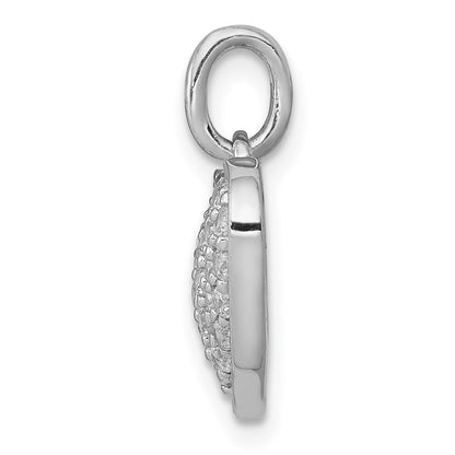 LGGP 14k White Gold 1/2 carat Lab Grown Diamond VS/SI+ G+ Complete Cluster Heart Pendant