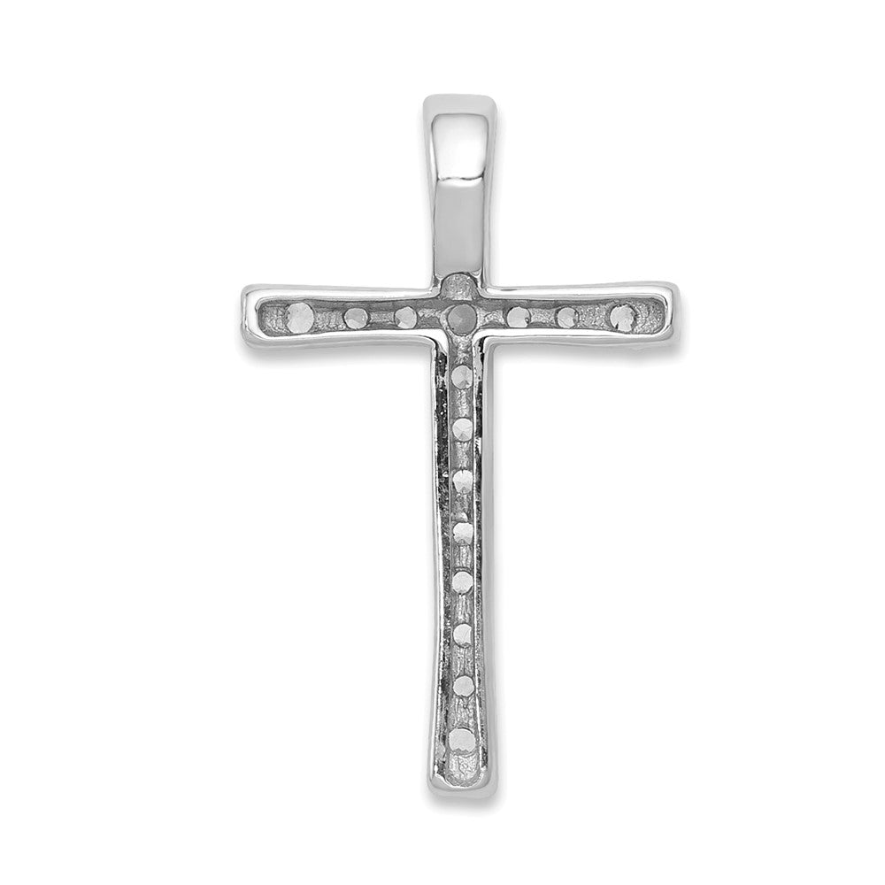 LGGC 14k White Gold 1/5 carat Lab Grown Diamond VS/SI+ G+ Complete Chain Slide Pendant