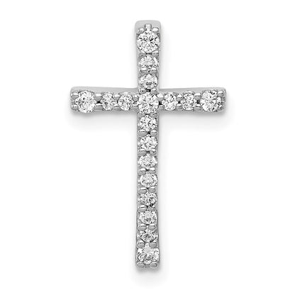 LGGC 14k White Gold 1/5 carat Lab Grown Diamond VS/SI+ G+ Complete Chain Slide Pendant