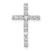 LGGC 14k White Gold 1/4 carat Lab Grown Diamond VS/SI+ G+ Complete Cross Chain Slide Pendant