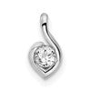 LGGP 14k White Gold 1/6 carat Lab Grown Diamond VS/SI+ G+ Complete Fashion Pendant