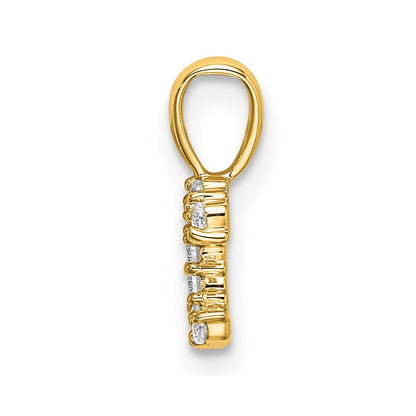 LGYP 14k 1/10 carat Lab Grown Diamond VS/SI+ G+ Complete Letter C Initial Pendant