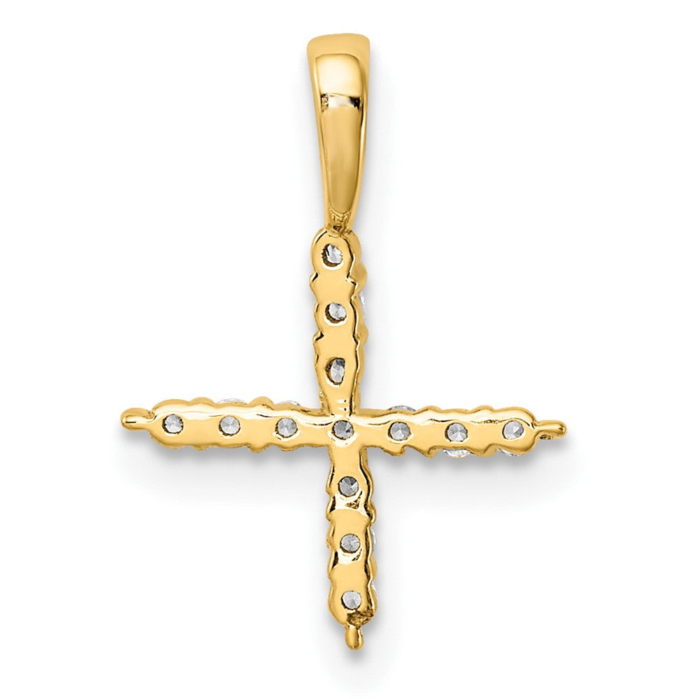 LGYP 14k 1/8 carat Lab Grown Diamond VS/SI+ G+ Complete Letter X Initial Pendant