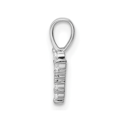 LGWP 14k White Gold 1/15 carat Lab Grown Diamond VS/SI+ G+ Complete Letter Y Initial Pendant