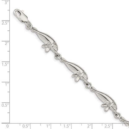 Sterling Silver Manatees Bracelet