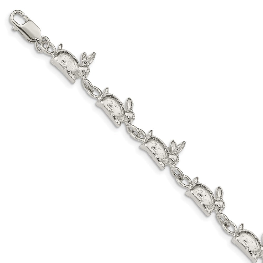 Sterling Silver Rabbits Bracelet