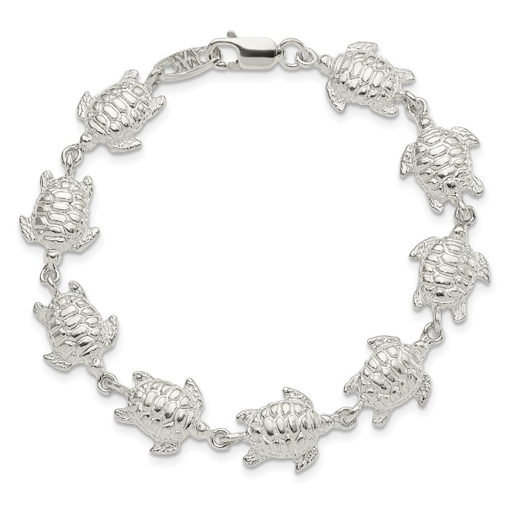 SSB Sterling Silver Sea Turtles Bracelet