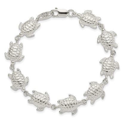 SSB Sterling Silver Sea Turtles Bracelet