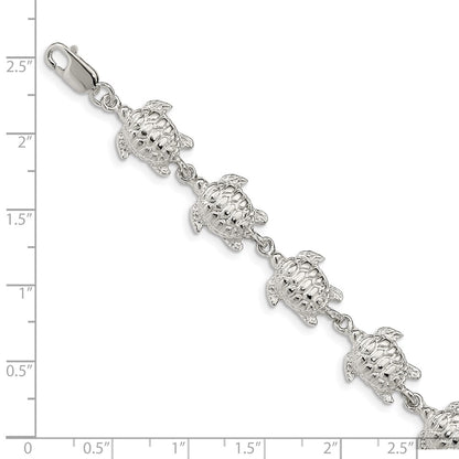 SSB Sterling Silver Sea Turtles Bracelet
