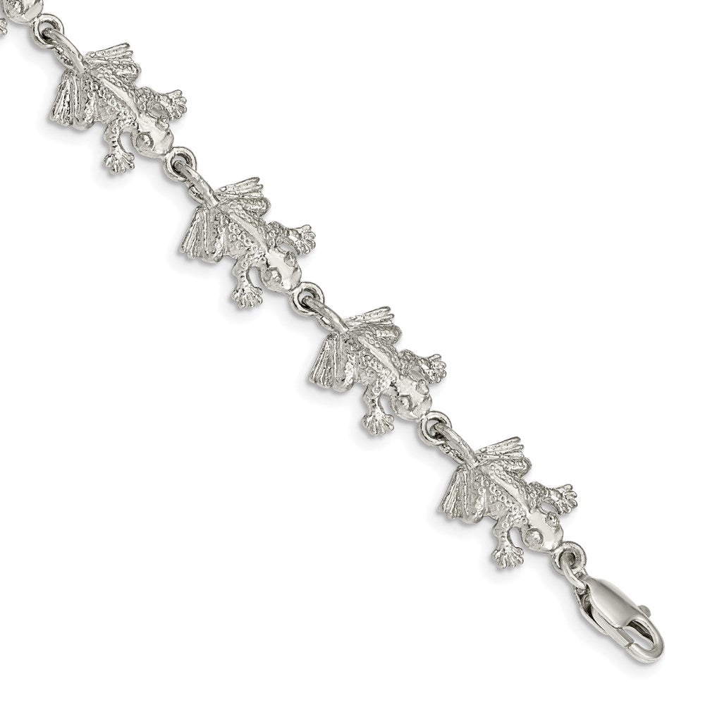 Sterling Silver Frogs Bracelet