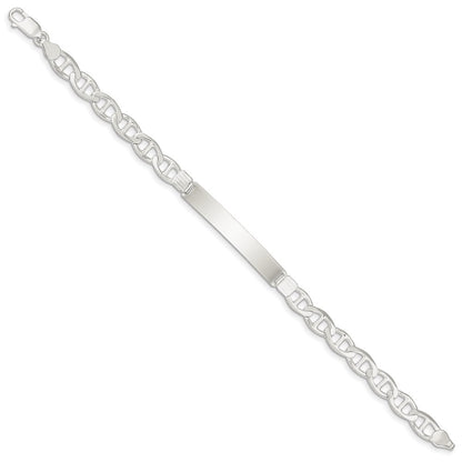 SSB Sterling Silver Anchor ID Bracelet