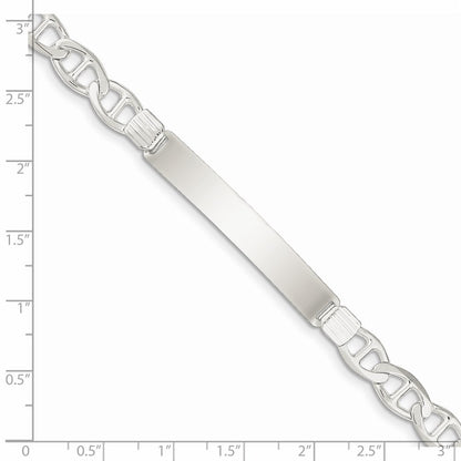 SSB Sterling Silver Anchor ID Bracelet