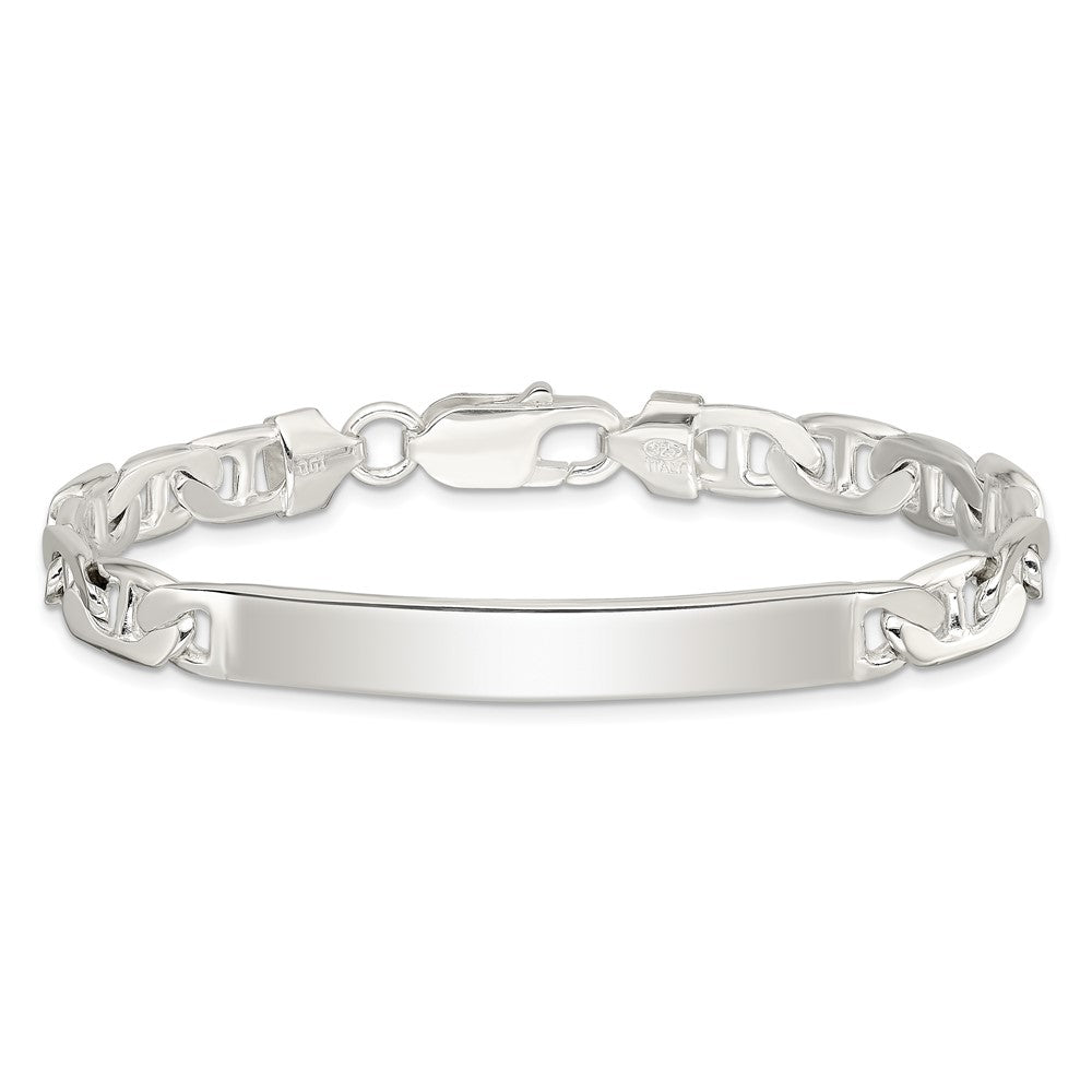 SSB Sterling Silver Anchor ID Bracelet