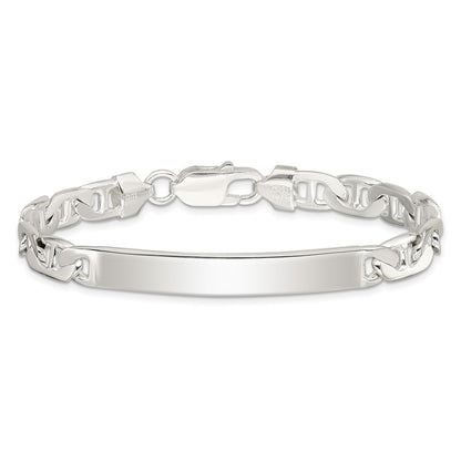 SSB Sterling Silver Anchor ID Bracelet