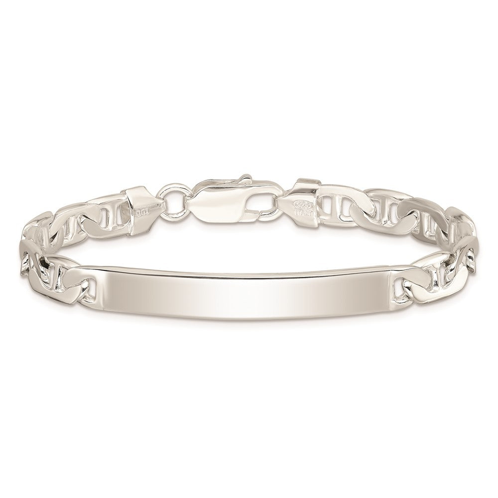 SSB Sterling Silver Anchor ID Bracelet