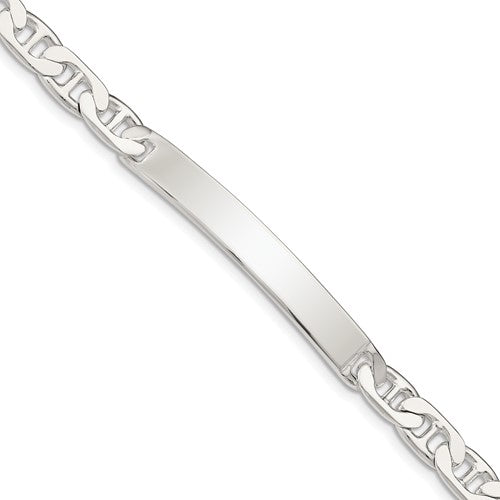 SSB Sterling Silver Anchor ID Bracelet