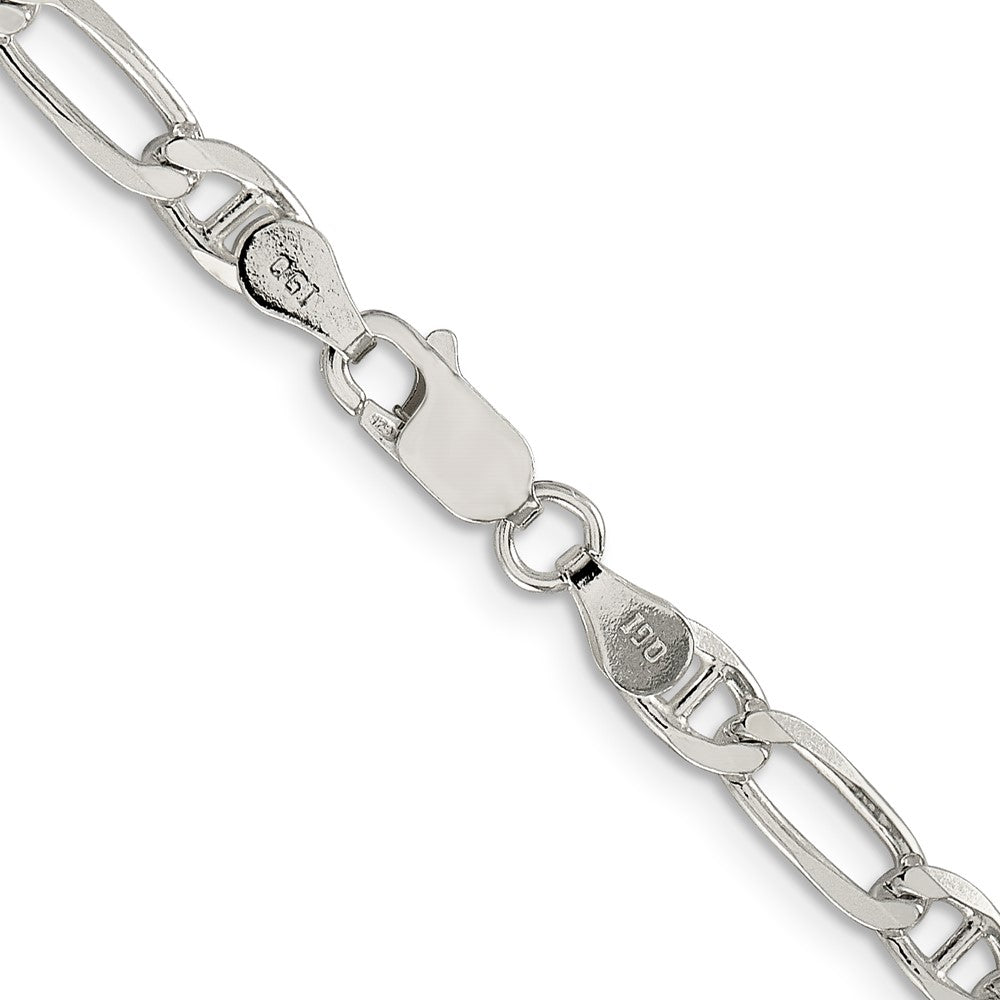 SSC Sterling Silver 4.5mm Figaro Anchor Chain