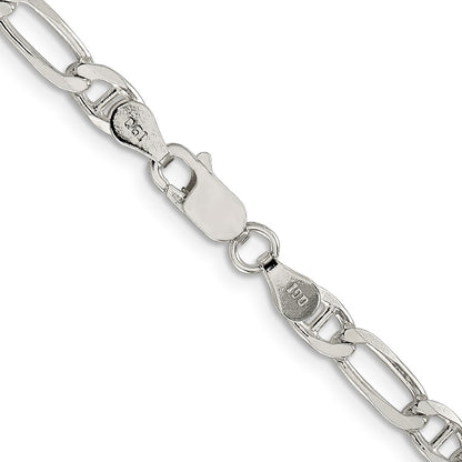 SSC Sterling Silver 4.5mm Figaro Anchor Chain
