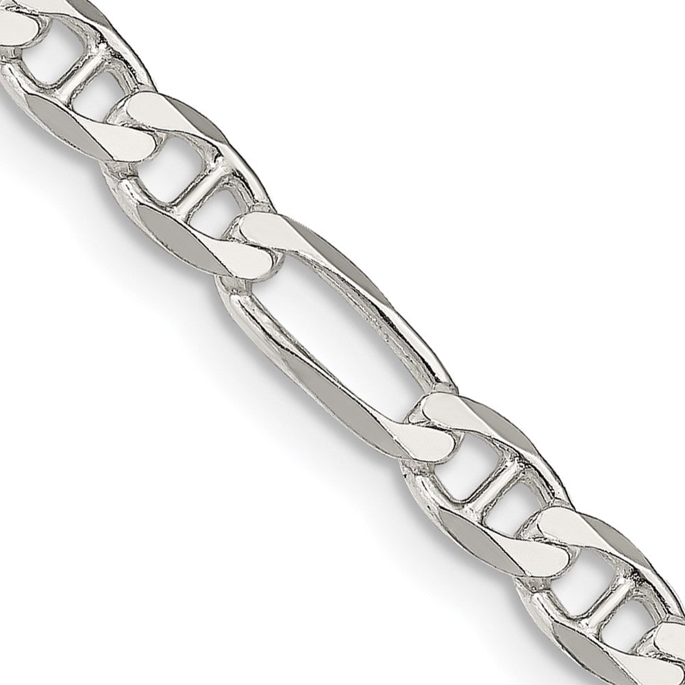 Sterling Silver 4.5mm Figaro Anchor Chain