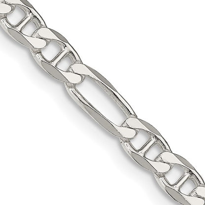 SSC Sterling Silver 4.5mm Figaro Anchor Chain
