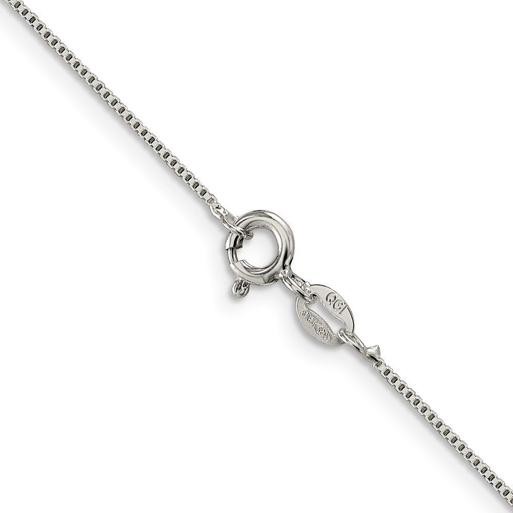 SSC Sterling Silver Rhodium-plated .8mm Box Chain