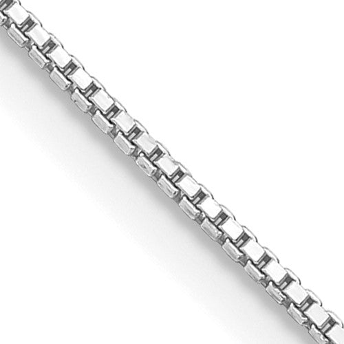 SSC Sterling Silver Rhodium-plated .9mm Box Chain
