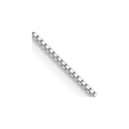 SSC Sterling Silver Rhodium-plated .9mm Box Chain