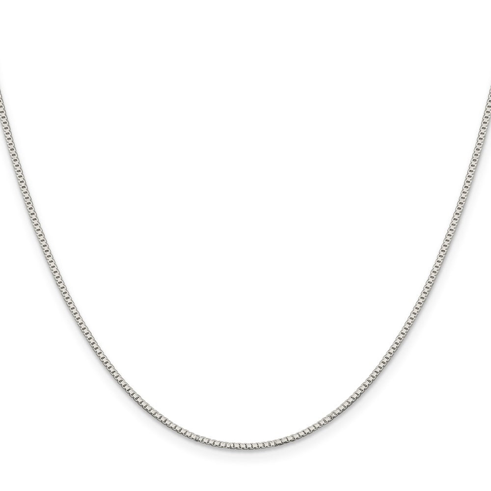 SSC Sterling Silver Rhodium-plated 1.1mm Box Chain