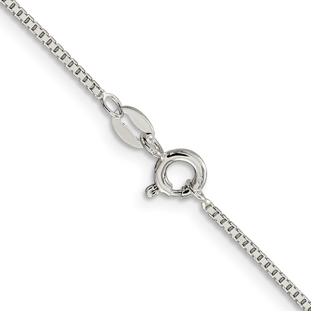 SSC Sterling Silver Rhodium-plated 1.1mm Box Chain