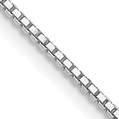 SSC Sterling Silver Rhodium-plated 1.1mm Box Chain