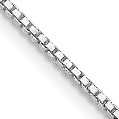 SSC Sterling Silver Rhodium-plated 1.1mm Box Chain