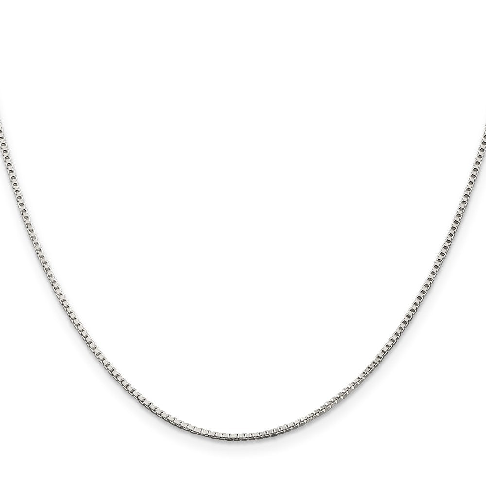 SSC Sterling Silver Rhodium-plated 1.25mm Box Chain