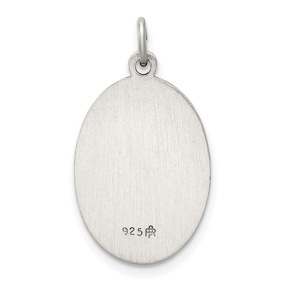 SSP Sterling Silver Antiqued St. Christopher Medal