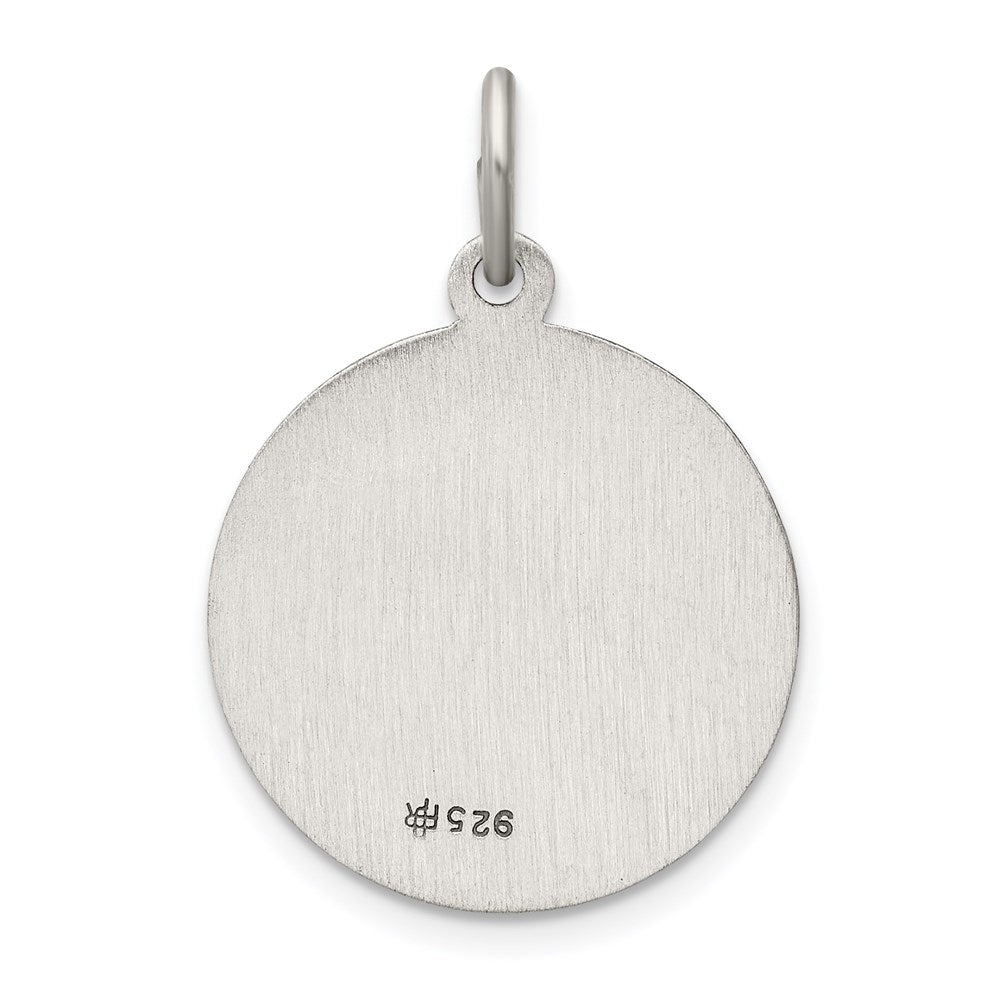 SSP Sterling Silver Antiqued St. Christopher Medal