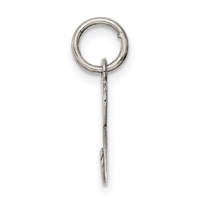 SSI Sterling Silver Rhodium-plated Script Letter C Initial Charm